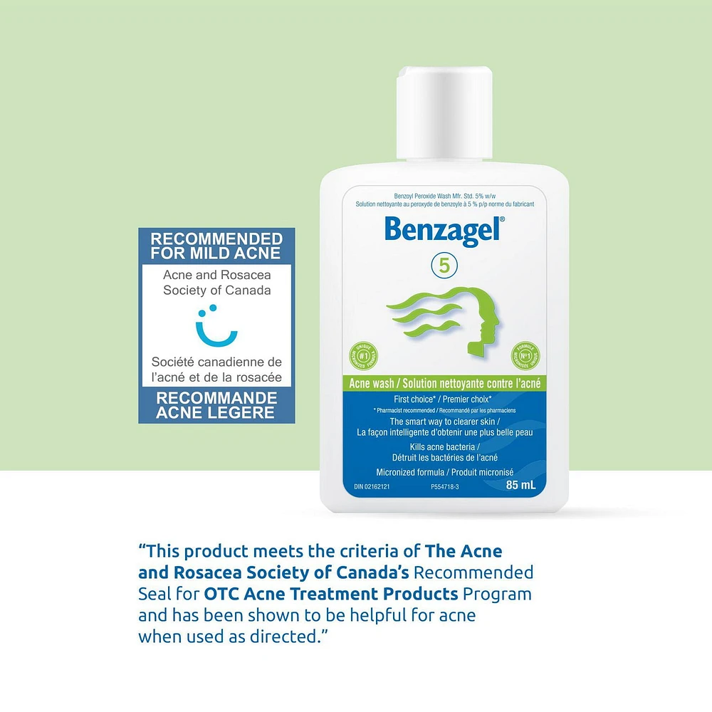 Benzagel Acne Care Wash, 85 mL