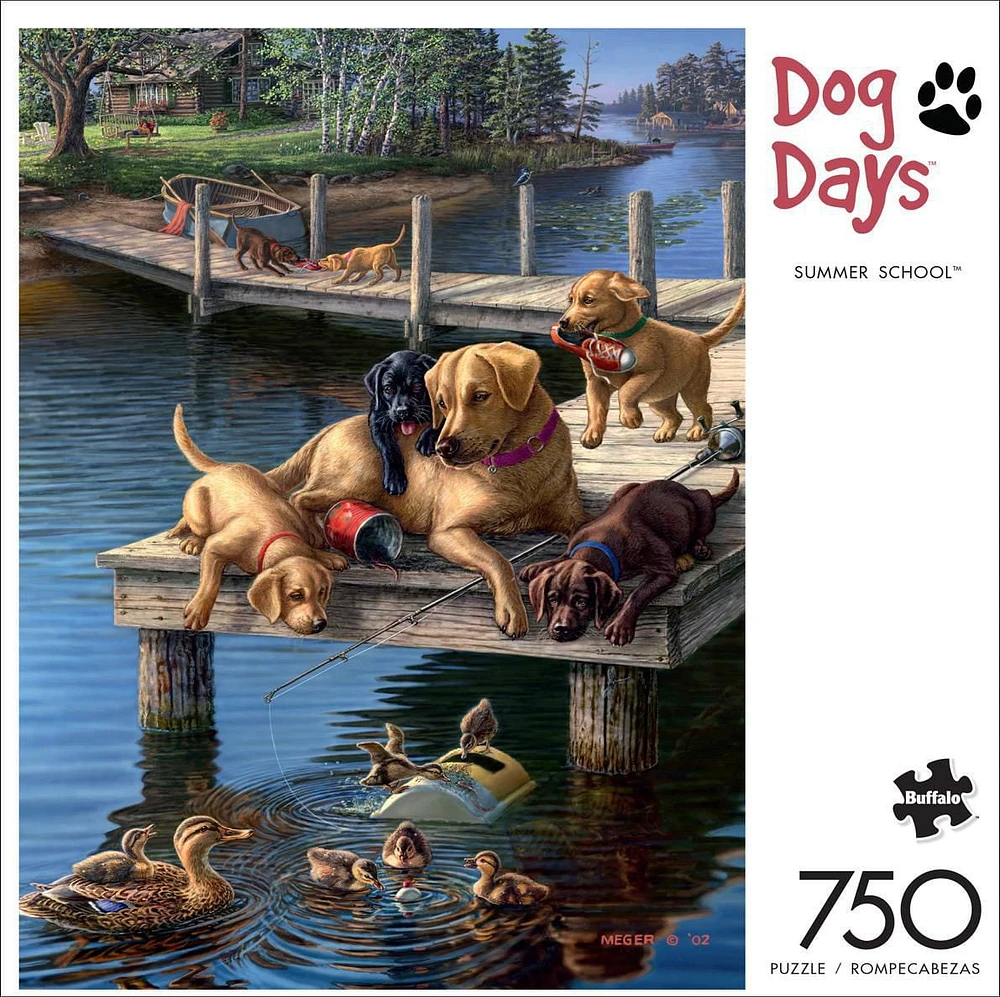 Buffalo Games - Dog Days - Summer School - 750 Piece Jigsaw Puzzle