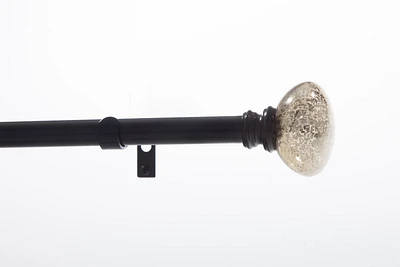 Levolor Curtain Rod in Oil Rubbed Bronze with Glass Finial