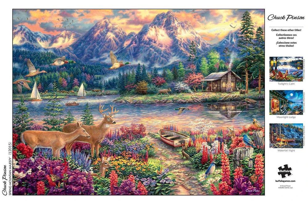 Buffalo Games - Chuck Pinson - Spring Mountain Majesty - 1000 Piece Jigsaw Puzzle