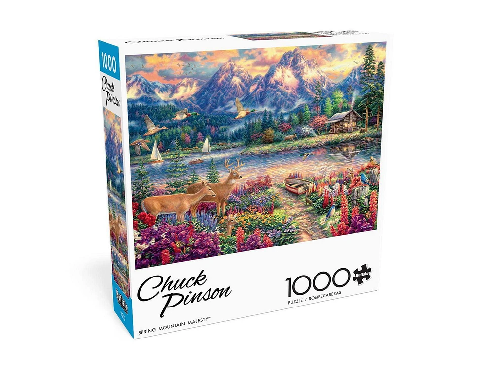 Buffalo Games - Chuck Pinson - Spring Mountain Majesty - 1000 Piece Jigsaw Puzzle