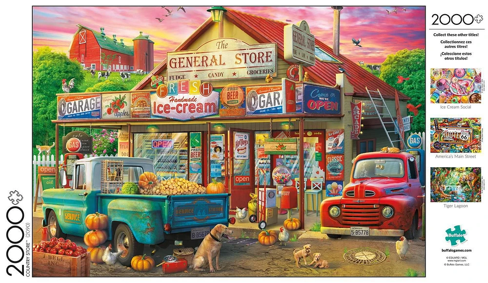 Buffalo Games Two Thousand Piece Collection Country Store 2000 Piece Jigsaw Puzzle