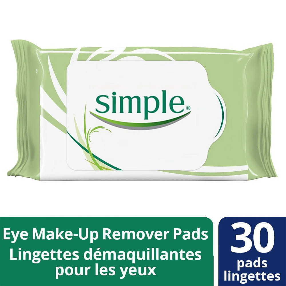Simple® KIND to Skin Eye Makeup Remover Pads 30 Count