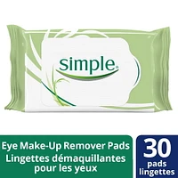 Simple® KIND to Skin Eye Makeup Remover Pads 30 Count