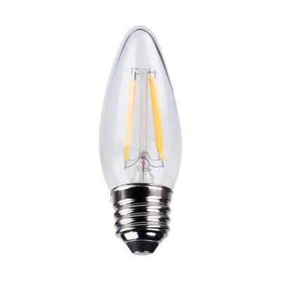 Globe Electric 40W Equivalent Warm White (2700K) B11 Dimmable LED Candelabra Plastic Light Bulb, E26 Base, 350 Lumens, 30970