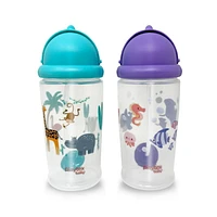 Playtex Baby® Weighted Flip Top Straw Cup - 2pk, Easy Drink From!