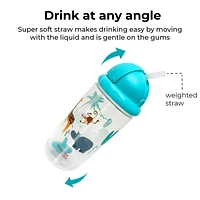 Playtex Baby® Weighted Flip Top Straw Cup - 2pk, Easy Drink From!