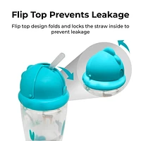 Playtex Baby® Weighted Flip Top Straw Cup - 2pk, Easy Drink From!