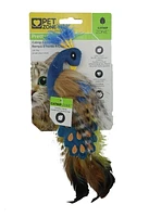 Pet Zone Pretty Peacock Catnip Filled Plush Cat Toy, Catnip Filled Toy