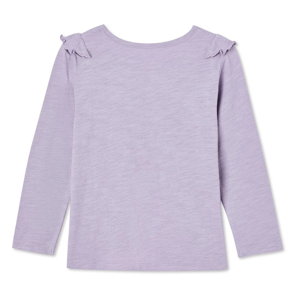 George Toddler Girls' Ruffle Tee, Sizes 2T-5T