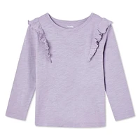 George Toddler Girls' Ruffle Tee, Sizes 2T-5T