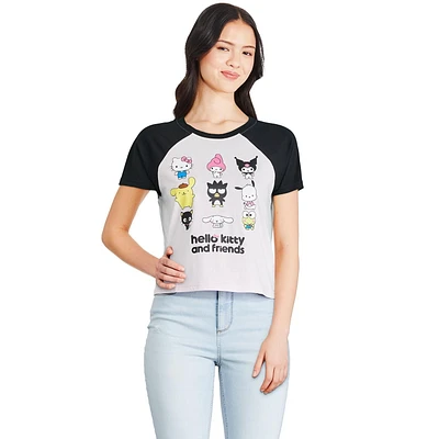 Hello Kitty Women's Raglan Tee