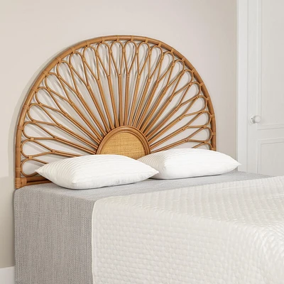 Rattan Wall-Mounted Headboard Delicate Flower from the collection Balka South Shore