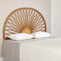 Rattan Wall-Mounted Headboard Delicate Flower from the collection Balka South Shore