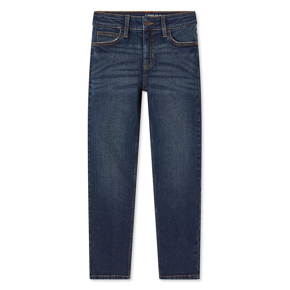 Pantalon fuseau en denim George pour garçons Tailles 4-16