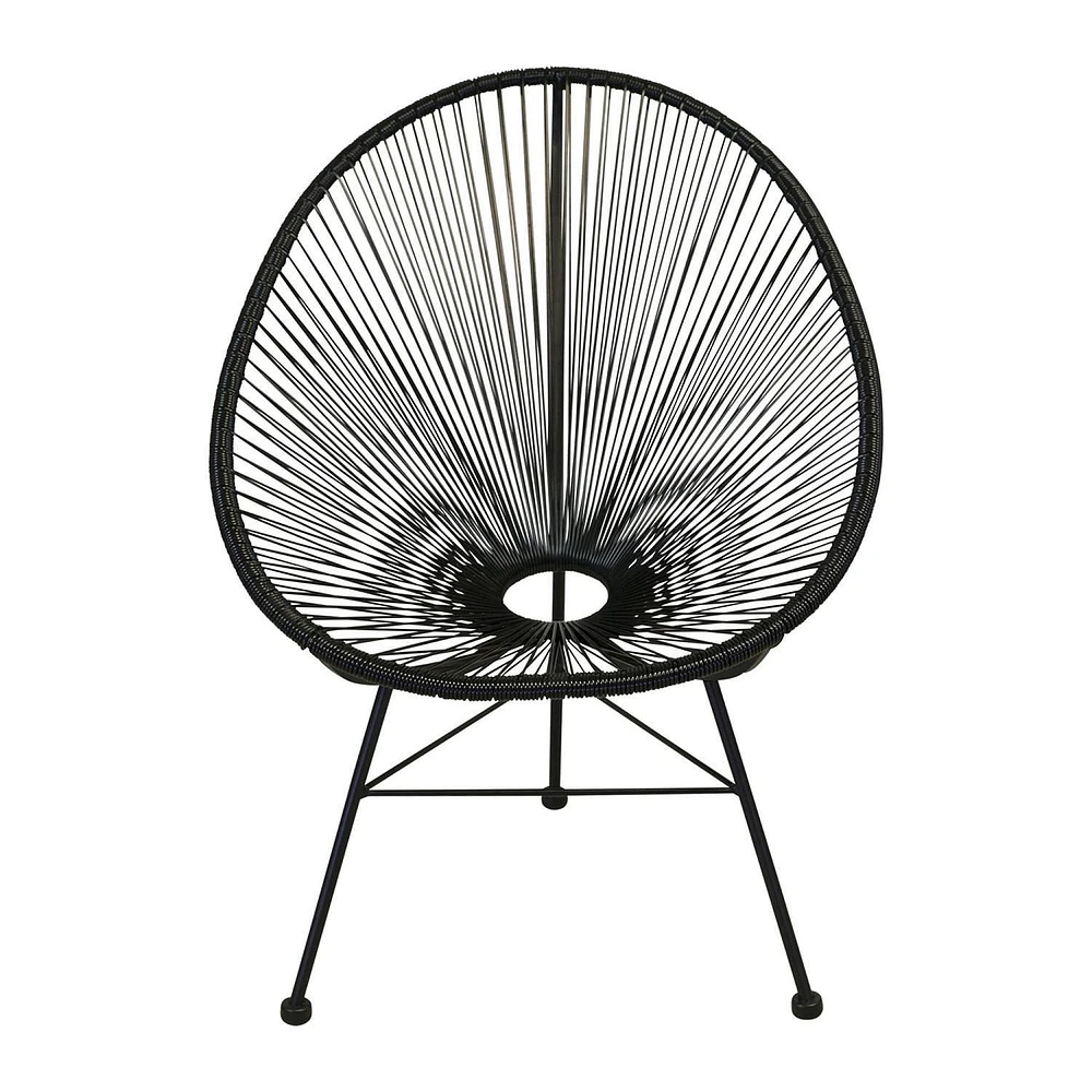 Plata Décor Import - Acapulco kids chair in black