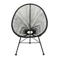 Plata Décor Import - Acapulco kids chair in black