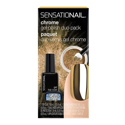 Paquet duo vernis gel chrome de SensatioNail