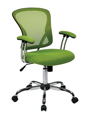 Juliana Task Chair with Green Mesh Fabric Seat