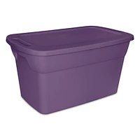 Sterilite 114L Tote, Purple