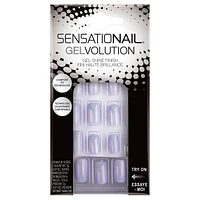 SensatioNail Gelvolution Gel Shine Finish Glue-On Nails