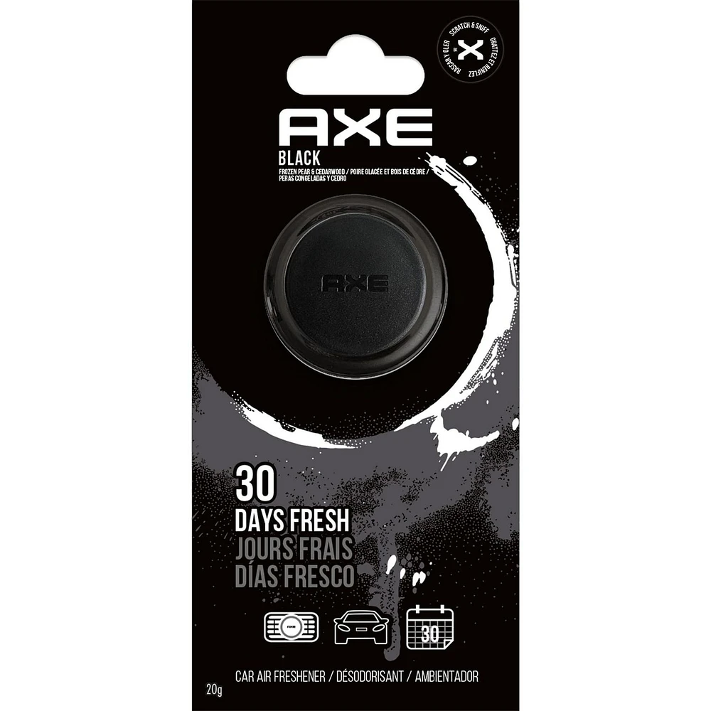 Axe Mini Vent Clip Car Air Freshener (Black Scent, 1 Pack), Axe Mini Vent Clip Car Air