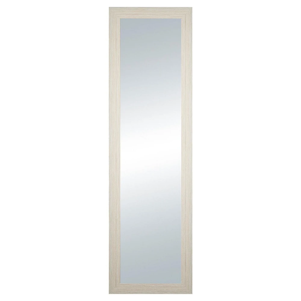 hometrends White Wash Door Mirror 14x48in