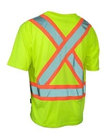 Forcefield Ultrasoft Hi Vis Crew Neck Short Sleeve Safety Tee Shirt