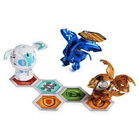 Bakugan Starter Pack 3-Pack, Dragonoid Ultra, Geogan Rising Collectible Action Figures