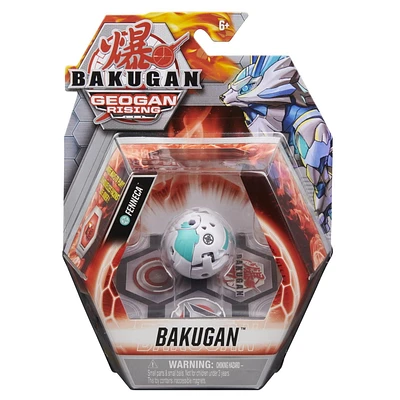 Bakugan, Fenneca, 2-inch Tall Geogan Rising Collectible Action Figure and Trading Card