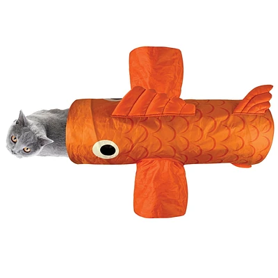 Pet Zone Goldfish 3-in-1 Crinkle Tunnel Cat and Kitten Toy
