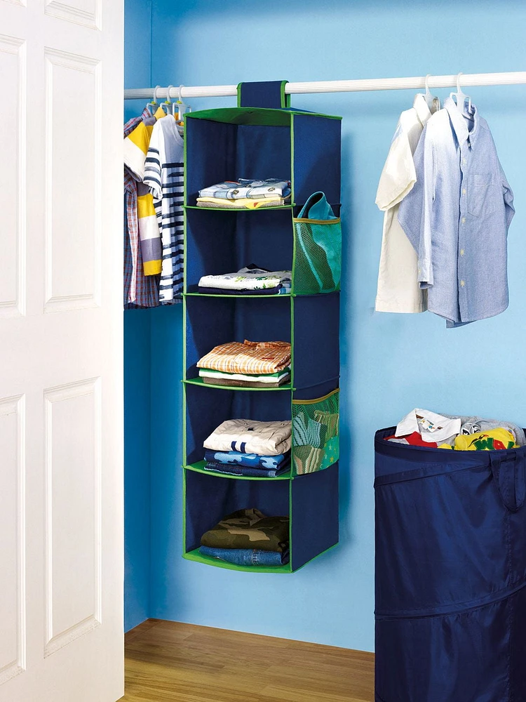 Your Zone 5-Shelf Closet Organizer - Boy