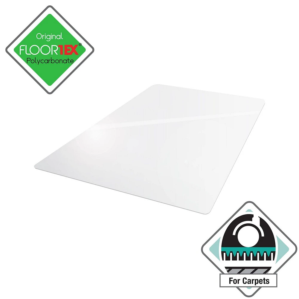 Ultimat® Polycarbonate Rectangular Chair Mat for Carpets up to 1/2" - 48" x 53"