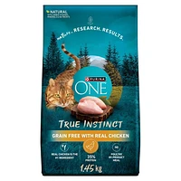 Purina ONE True Instinct Grain Free Chicken, Dry Cat Food, 1.45-6.53 kg