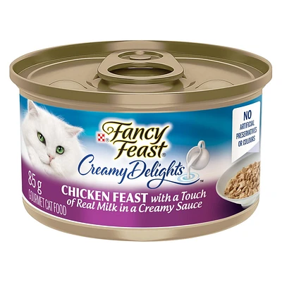 Fancy Feast Creamy Delights Chicken in Creamy Sauce, Wet Cat Food 85g, 85g