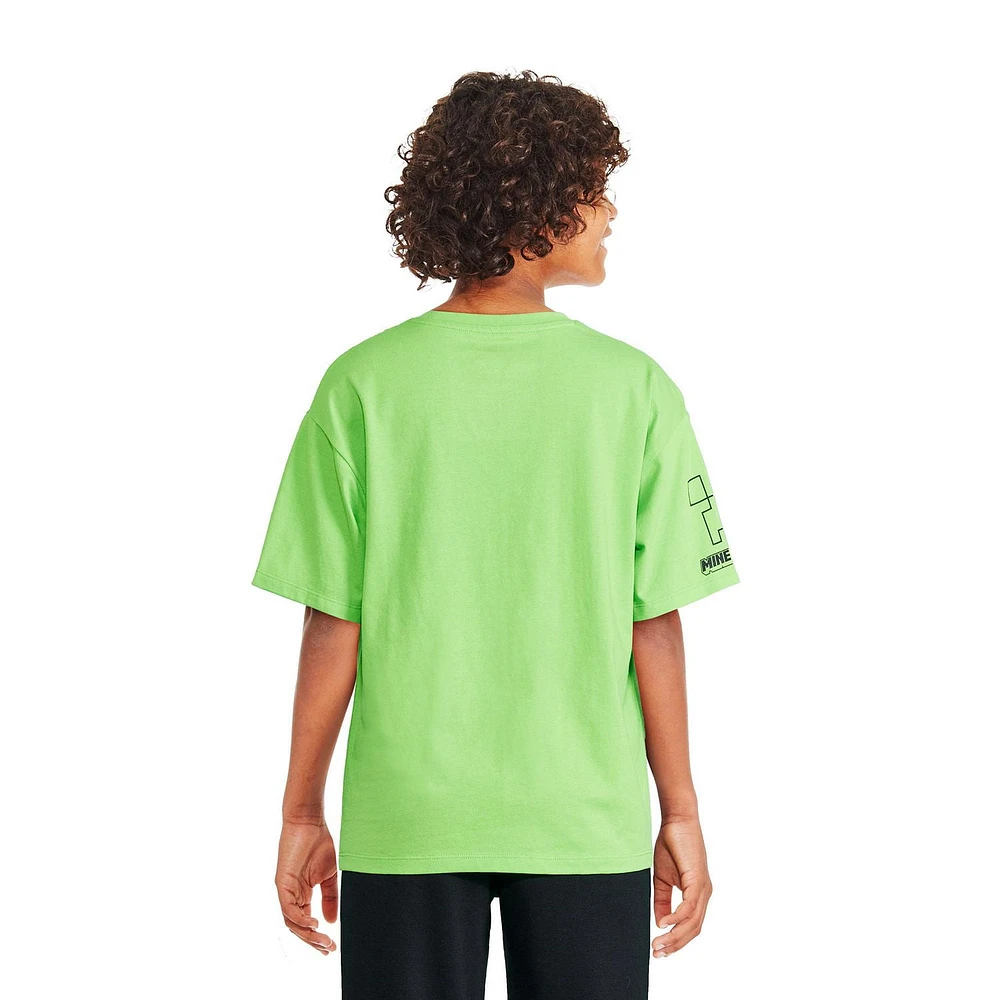 T-shirt à imprimé graphique Minecraft pour garçons