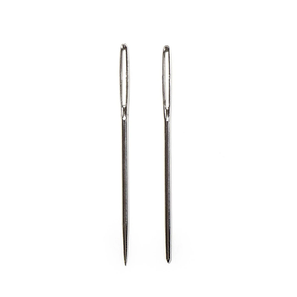 LOVE KNITTING Wool Needles - Steel - 2 pcs., 2 Steel Wool Needles.