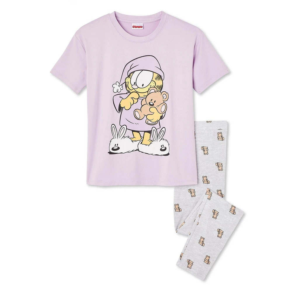 Pyjama 2 pièces Garfield pour femmes Tailles TP–TG