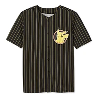 Pokemon Boys' Pikachu Baseball Shirt, Sizes XS-XL