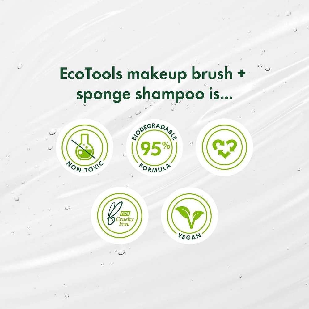 EcoTools Shampoing pour pinceaux de maquillage et éponges 1 pièce