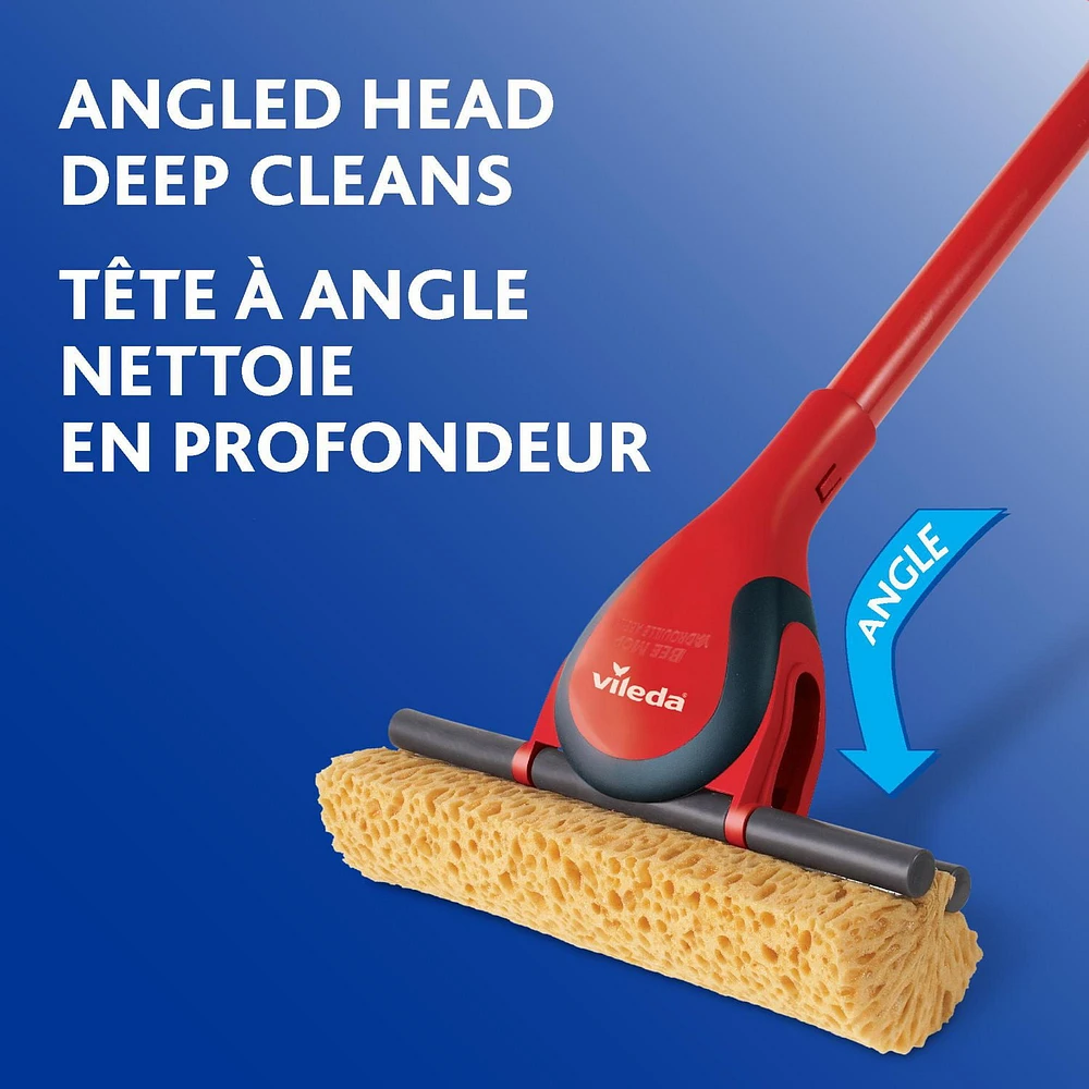Vileda Bee Mop Classic - Sponge Roller Mop, easy to wring, 1 Piece