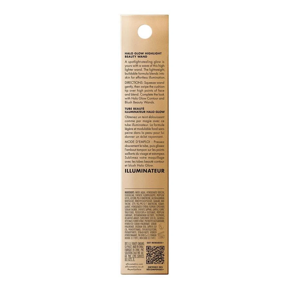 e.l.f. Cosmetics Tube Beaute Illuminateur Halo Glow Highlight avec applicateur à embout tampon, 10 mL