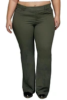 Frankie & Stella ™ Pantalon large à taille haute pour femme PLUS-Olive