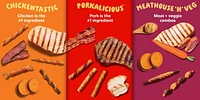 Friandises pour chiens Hartz Oinkies enveloppées de poulet et de torsades en peau de porc paquet de 16