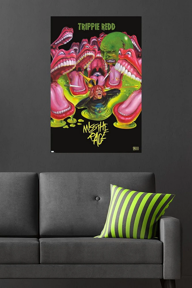 Trippie Redd - Miss the Rage Wall Poster, 22.375" x 34"