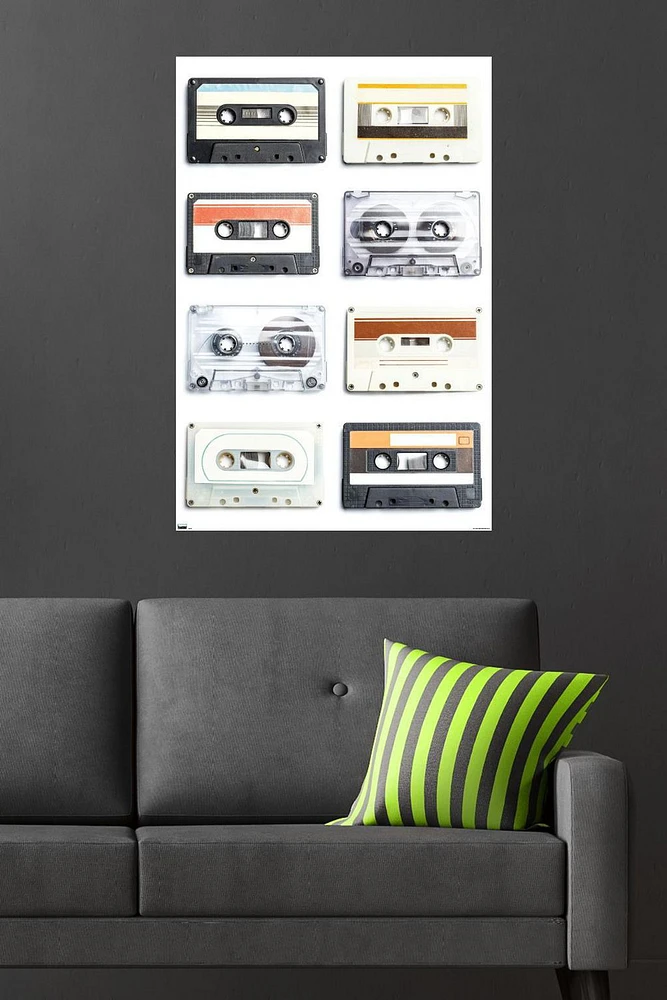 Cassettes Wall Poster, 22.375" x 34"