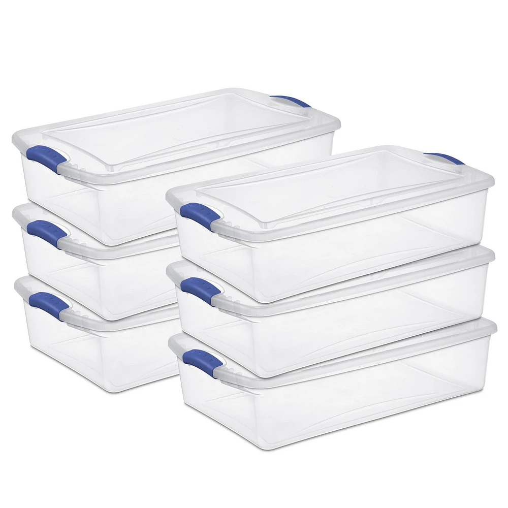 Sterilite 32 L Blue Latch Box, Blue