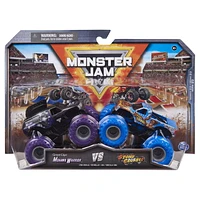 Monster Jam, Official Mohawk Warrior Vs. Stone Crusher Die-Cast Monster Trucks, 1:64 Scale, Kids Toys for Boys Ages 3 and up