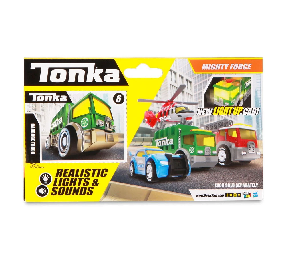 Tonka - Mighty Force Lights & Sounds Garbage Truck, L&S Garbage Truck