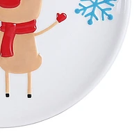 Holiday Time Reindeer Appetizer Plate